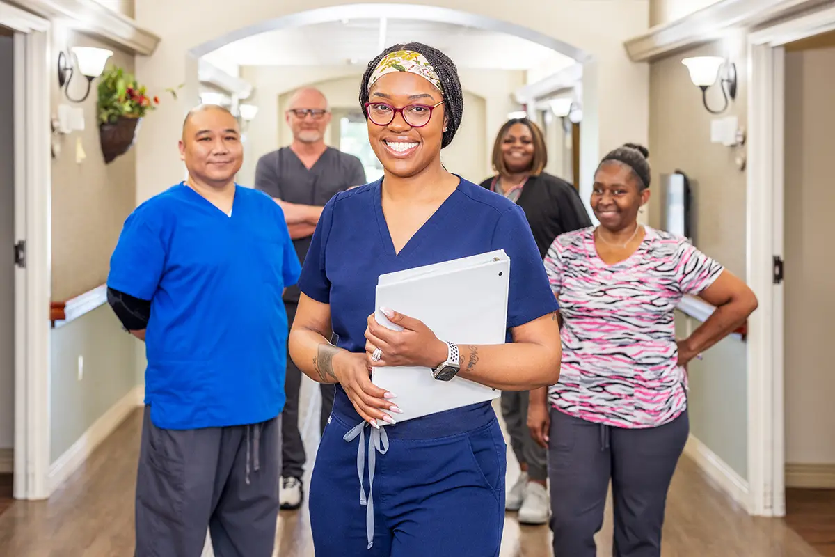 The team of employees at Villages of St Peters