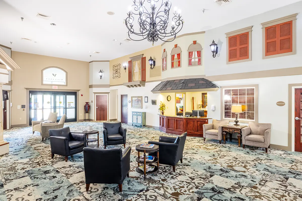 The lobby of Villages of St Peters